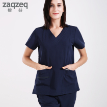 Honolulu European and American Wind Handwashing suit Doctors Nurse Surgery clothes Men and women Short sleeves Oral brush Handclothes workwear