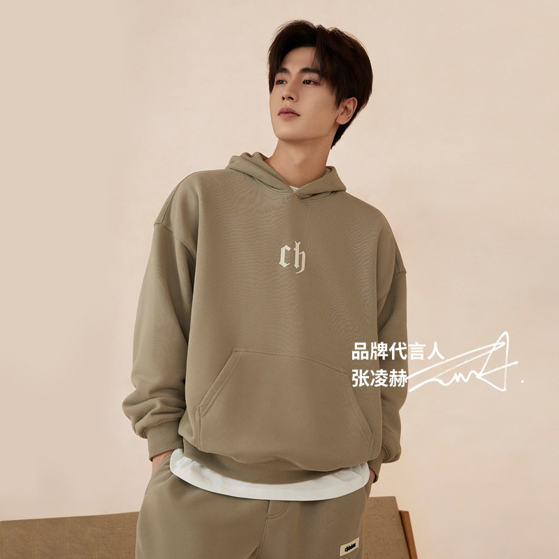 (Zhang Ling Hesong) CHINISM CH Letters Weighs in Lianhood Men's Riding Hood American High Street Hoodie-Taobao