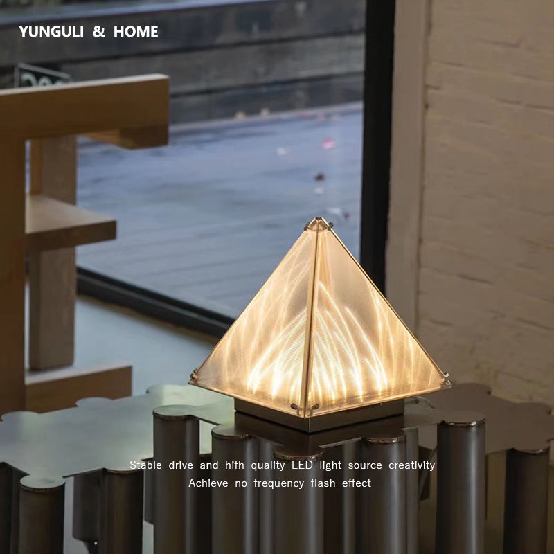 Modern Minimalist Design Lamps, Bedside Singchan Decorative Fragment Table Lamp, Villa Art Bedroom Lamp