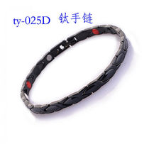 Zhongxiu bracelet mens Korean style trendy anti-static bracelet creative bracelet womens sweet birthday gift titanium all black