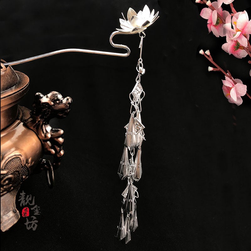 Photo studio Hanfu hàng ngày phụ kiện tóc đa dạng kẹp tóc dài tua rua kẹp tóc nhỏ hoa tươi bước lắc cổ tích COS - Phụ kiện tóc phụ kiện tóc cô dâu