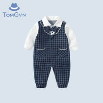 Tommy Gavin 2022 New baby autumn clothing male baby conjoined clothes for 100 days old dress Inn wind