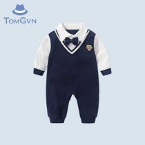 Tommy Gavin 2021 baby gentleman jumpsuit winter handsome dress male baby college style clothes