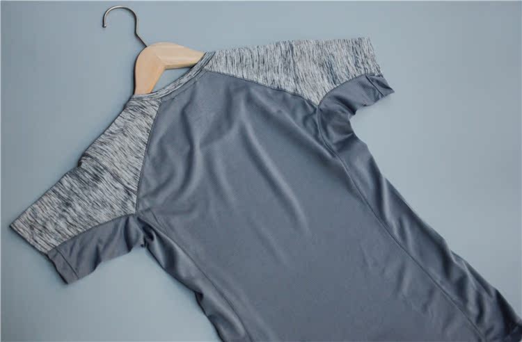 Áo thun thể thao nữ ngắn tay mỏng phần khô nhanh thoáng khí ẩm thấm hút quần áo thể dục Slim Slim giảm béo yoga chạy áo phông lining nam chính hãng