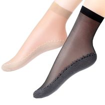 Velvet stockings women cotton-bottom stockings sweat-absorbing non-slip mid-tube socks massage bottom socks women