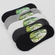 Mens summer thin bamboo fiber anti socks bamboo charcoal boat Socks summer cotton socks shallow invisible socks