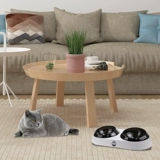 Двойная чаша для кошачьей кошки для любимой собаки для защиты бассейна шейки матки в бассейне для собак рисовой горшок для блюд, две посуды с высоким содержанием подготовки