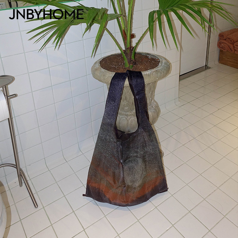 JNBYHOME Jiangnan commoner storage bag Polyester fiber Eugen yarn printing supermarket portable vest light shopping bag
