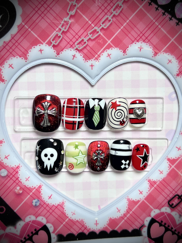 Soul Eater Pain Nail Impression Nail Art Hand-Painted Maka