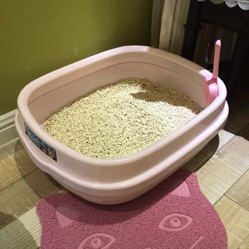 IRIS semi-enclosed oversized fat cat litter box cat toilet open extra large open cat sand basin Japan