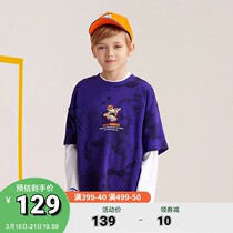 Safe Foot Boy Blouse 2022 Spring Autumn Great Boy Comfort Pure Cotton Inner lap long sleeve T-shirt 352138432B
