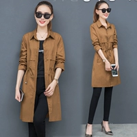 Áo gió ngắn nữ 2019 mùa thu mới của phụ nữ thời trang mùa thu khí chất nữ eo giữa - Trench Coat áo khoác thể thao nữ