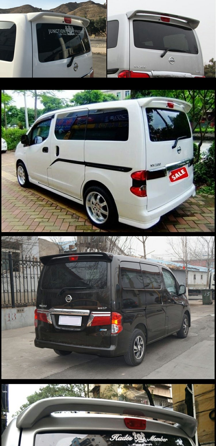 Trịnh Châu Nissan NV200 cánh đuôi NV200 miễn phí đấm cánh cố định NV200 sửa đổi phần thể thao đặc biệt đuôi duoi ca xe oto