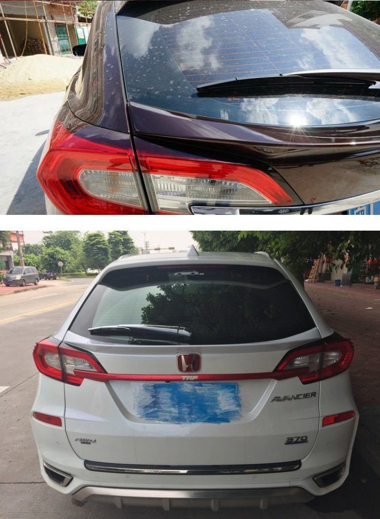 Honda Crown Road sửa đổi đuôi sơn mà không cần đấm Crown Road trang trí đặc biệt cánh lướt gió cố định cánh cánh đuôi gió