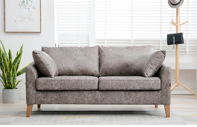Bắc Âu nhỏ hai chỗ vải sofa quần áo rửa quán cà phê sofa ba căn hộ tối giản hiện đại - Ghế sô pha sofa phòng khách giá rẻ