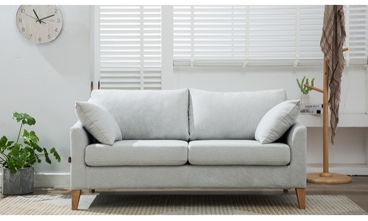 Bắc Âu nhỏ hai chỗ vải sofa quần áo rửa quán cà phê sofa ba căn hộ tối giản hiện đại - Ghế sô pha sofa phòng khách giá rẻ