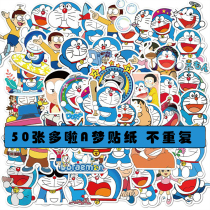 Doraemon stickers robot cat Jingle Cat Blue fat cup flat suitcase Notebook hand ledger sticker art