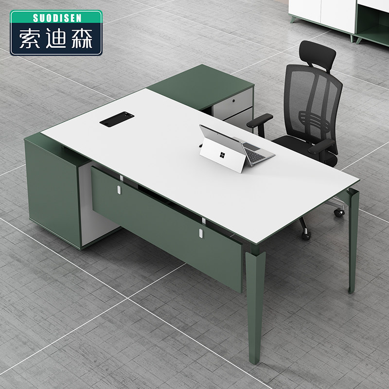 New desk chair combination single owner table minimalist modern head staff computer room manager table furniture