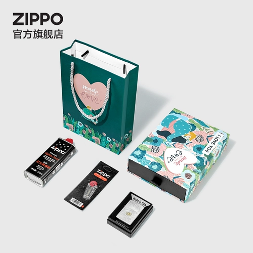 Официальный флагманский магазин Zippo Сокровище Сокровище Осенняя осенняя вода с ветром керосина зажигалка, чтобы дать своему парню подарок на день рождения