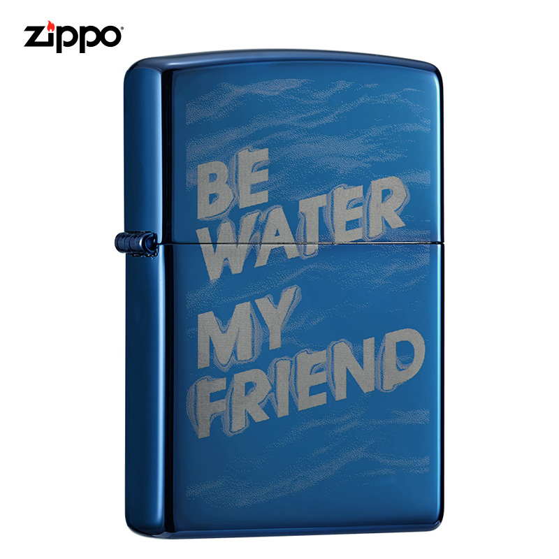 Lighter Zippo genuine blue face Zippo lighter treasure official flagship store gift for boyfriend