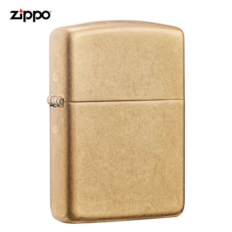 Zippo Lighter Armor Machine Treasure Lighter American Original Thick Shell Flower Sand Gold Gift for Boyfriend