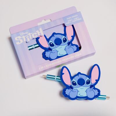 Cartoon Stitch UK custard fast charging type-c/lightning telescopic data cable charging cable