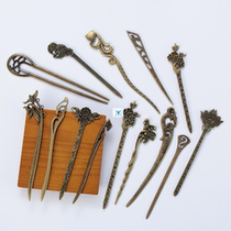 2019 Vintage Bronze Hollow Out Carved Hairpin Metallic Hair