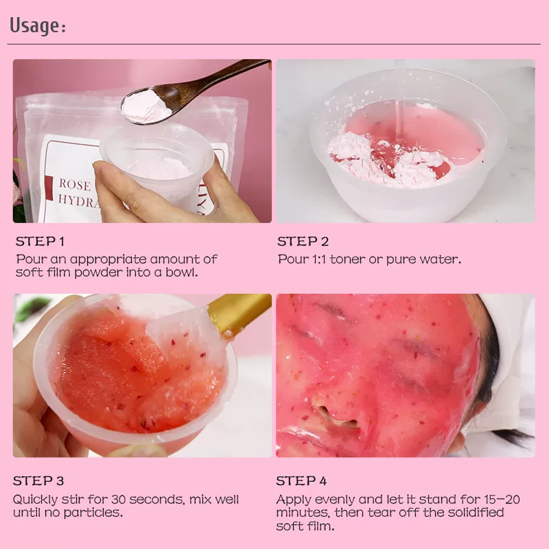 Маска Soft Hydro Jelly Powder для лица с осветлением Rose