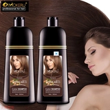 Натуральный коричневый цвет постоянный шампунь для волос длинные волосы