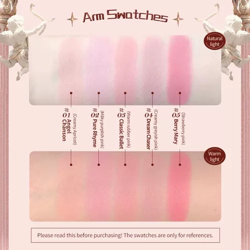 [Flower Knows Strawberry Rococo Blusher Embossed Blush Face]