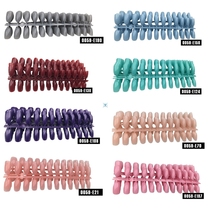 120pcs Fake Short Pointed Coffin False Nail Tips Stiletto