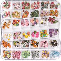 Christmas Set Butfly Flower Nail Art Accessories 3D Nail SEQ