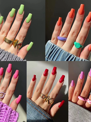 Съемные накладные ногти, 24 шт