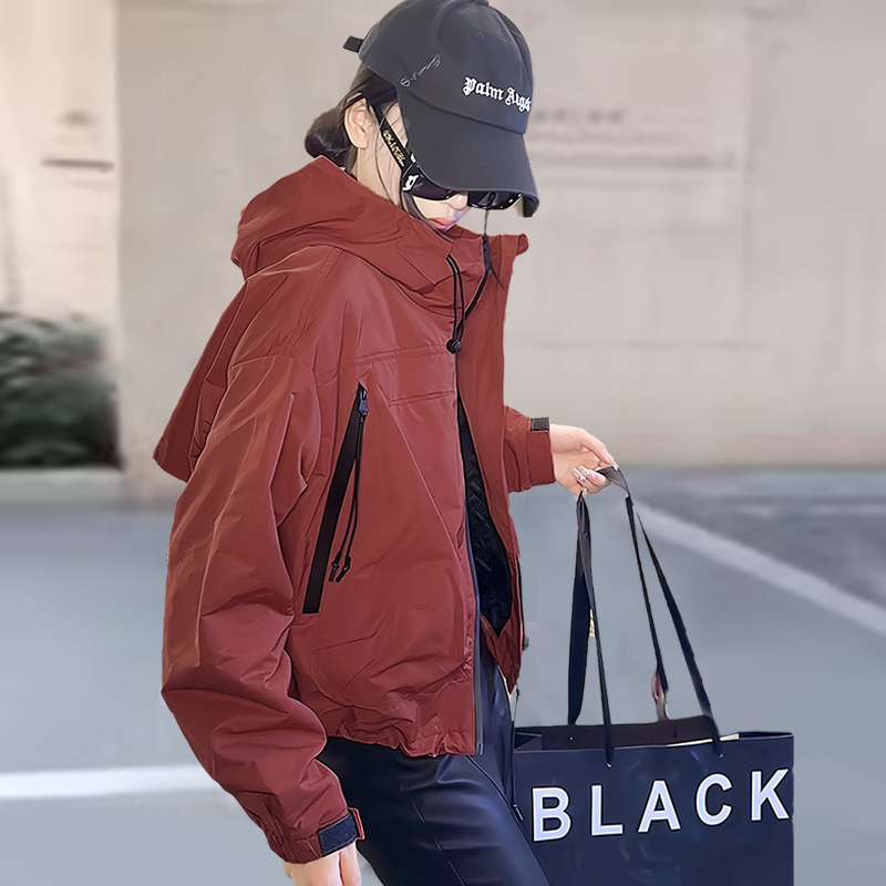 Very Stylish Short Windbreaker Jacket for Women, Spring 2026 New Model, This Year's Popular Hot Item, Casual Jacket for Petite Women