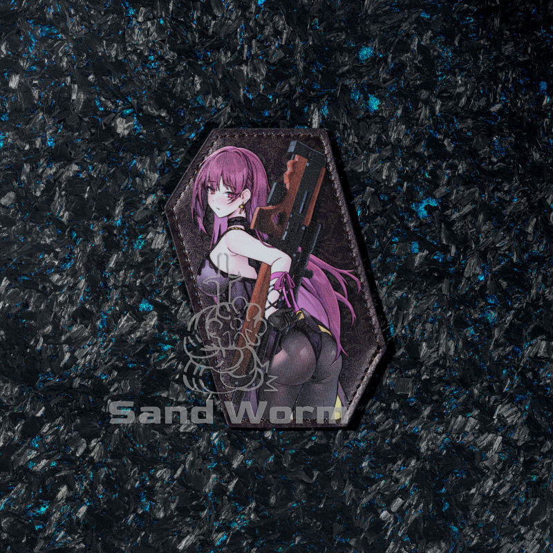 In Stock】Girls' Frontline Wa2000 Chasing after Maki Doh Leather Morale Badge Two-Dimensional Velcro Peripheral Tactical Accessory