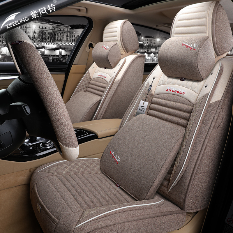 KIA's new generation of smart running KX3 Yi running K4K5 linen car seat cover four seasons universal full surround cushion dedicated
