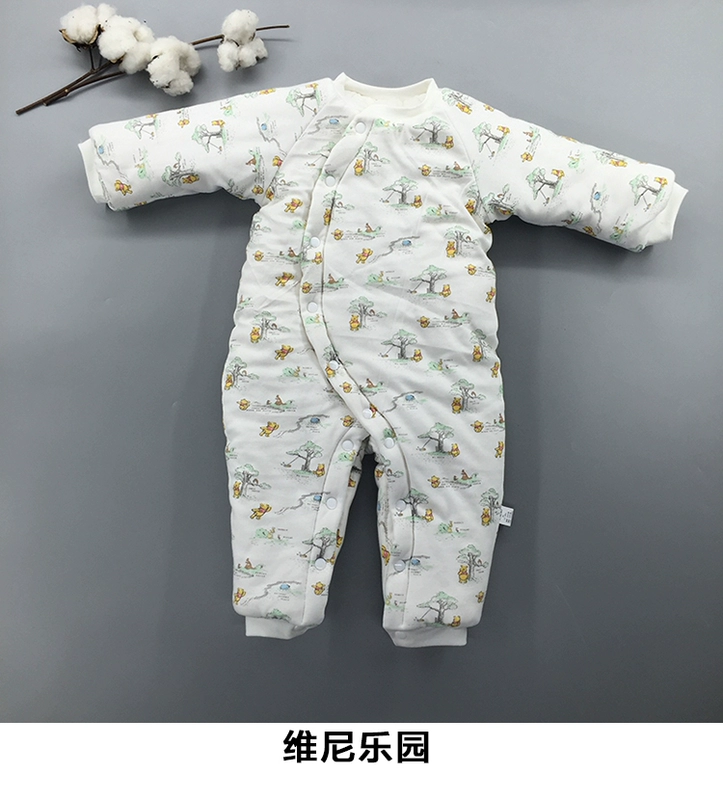 Áo cotton cho bé handmade, quần áo mùa đông, chăn bông dày, ấm, romper, cotton nguyên chất, cotton, ấm, ấm quần áo cho trẻ sơ sinh