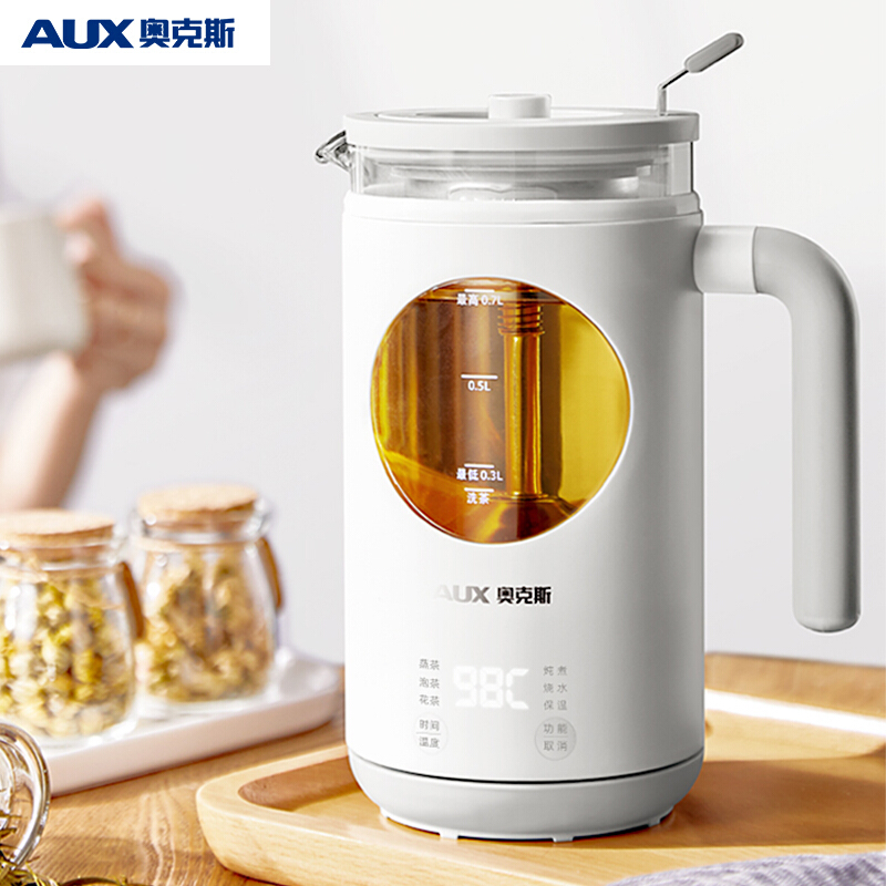 Ox Cook Tea Ware Small Home Health Care Pot Mini Fully Automatic Glass Teapot Beetroot TEA BUBBLE HIGH TEMPERATURE RESISTANT