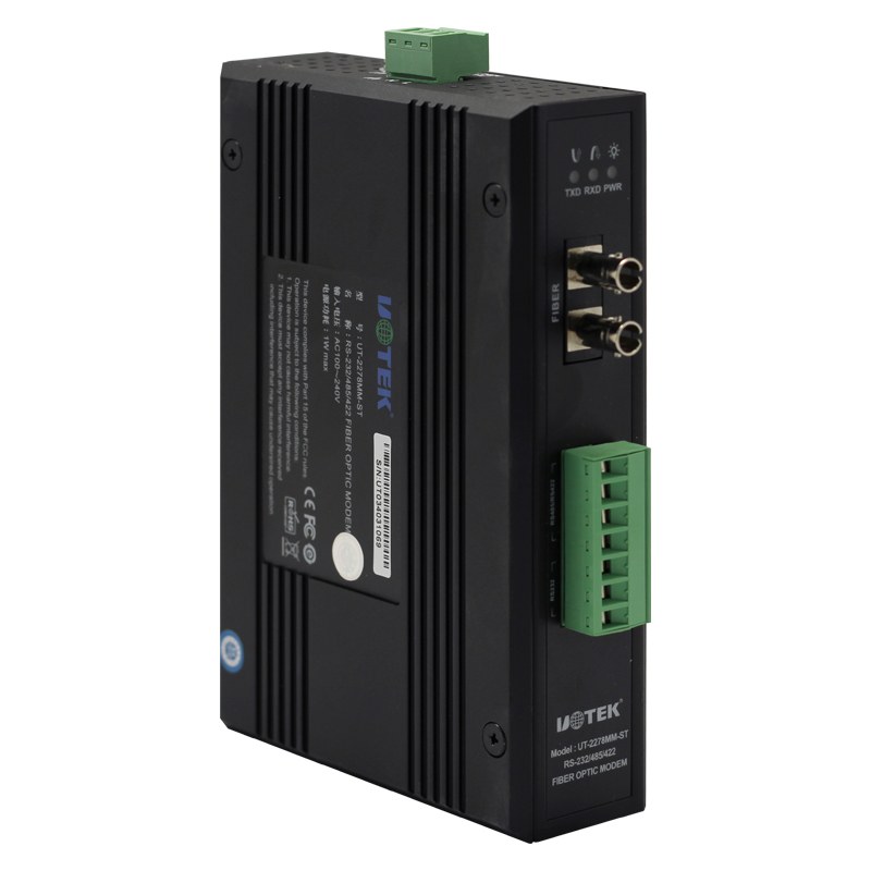 RS-232 485 422 Single-mode fiber MODEM(transmission distance 4KM) YUTAI UT-2278SM