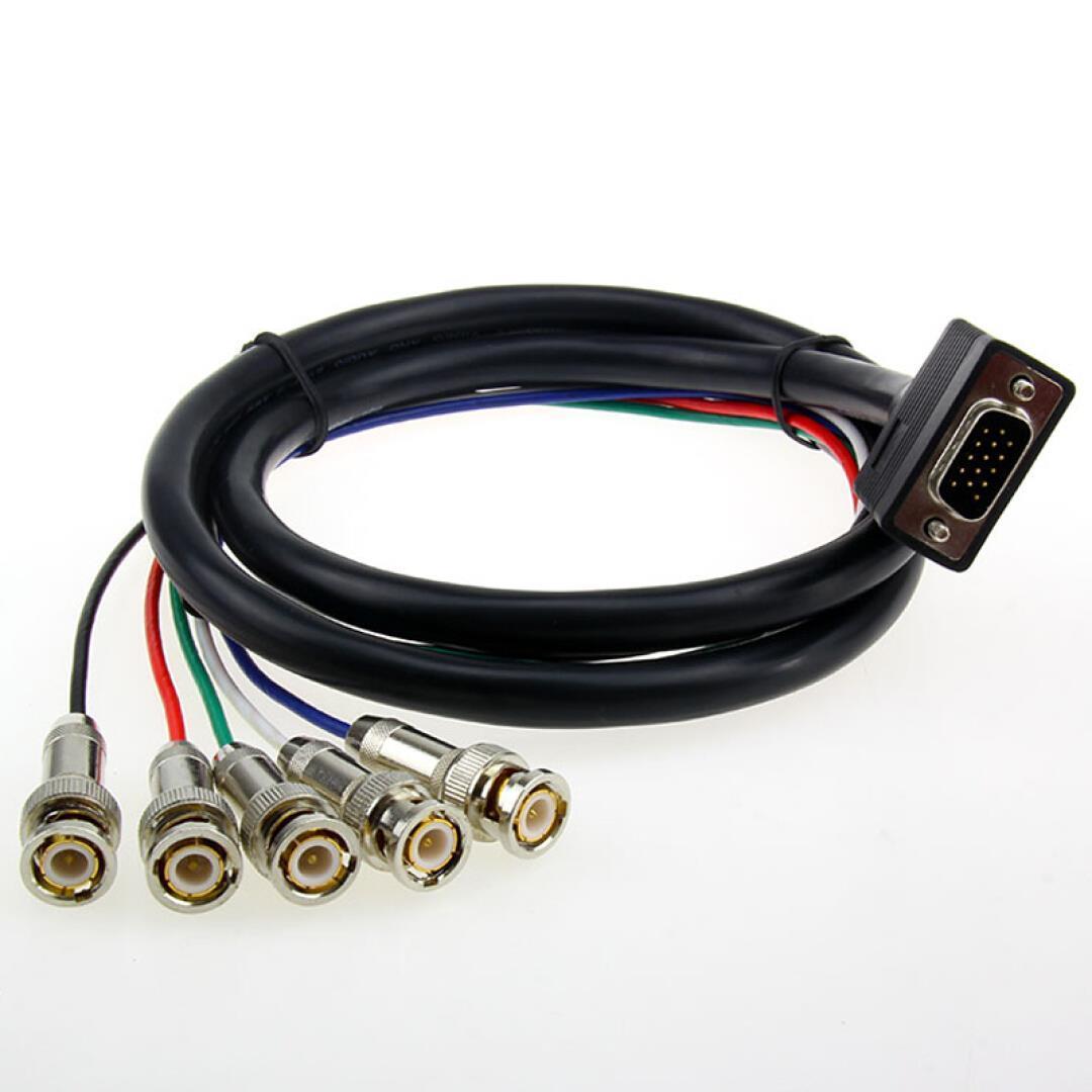 VGA transfer 5BNC large screen line monitoring matrix film conversion line chromatic aberration component switching line VGA transfer RGBHV