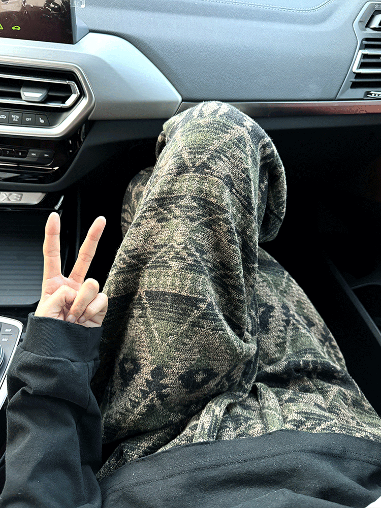 Knitted Dirty-Style Pants for Men, Autumn Ethnic Style Jacquard Wide-Leg Pants, Retro Lazy Relaxed Casual Long Pants