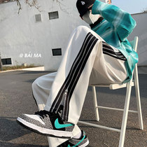 Side Zipper Pants Mens Niche Design Sensation Pants Spring Boomers American Vibe High Street Casual Long Pants