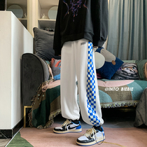 Klein blue pants men 2022 Spring Ins craze Loose Big Code Vibe High Street Board G Sweetpants