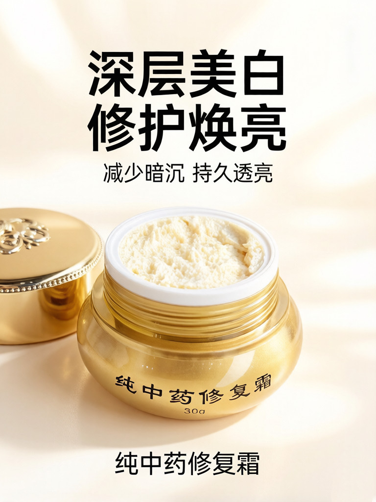 这瓶中药面霜让我白到发光！熬夜党速看！_乳液_淘宝美妆网