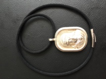 Sterling Silver Genghis Khan Statue Pendant