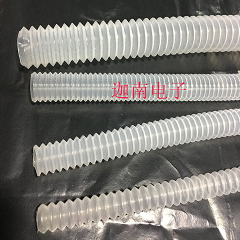 Transparent Bellows Plastic Bellows White Transparent Bellows Diameter 13mm Length 350mm