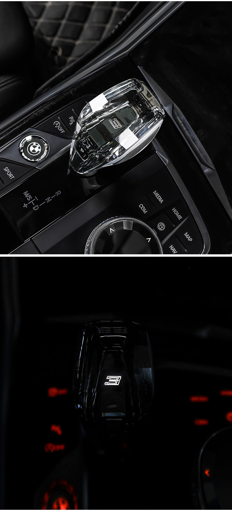 适用宝马水晶档把三件套新三3五5系4系6gt7系ix3X3x4x5x6改装挡把-阿里巴巴