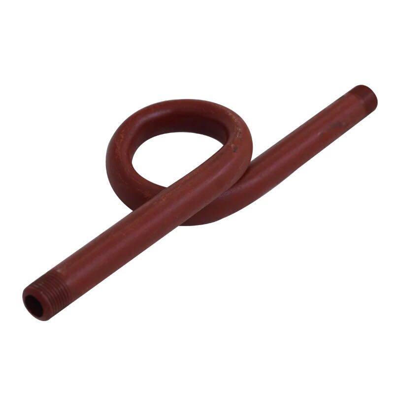 High pressure seamless tube thickened boiler special iron buffer tube table bend pressure gauge buffer tube 15 (1 2)