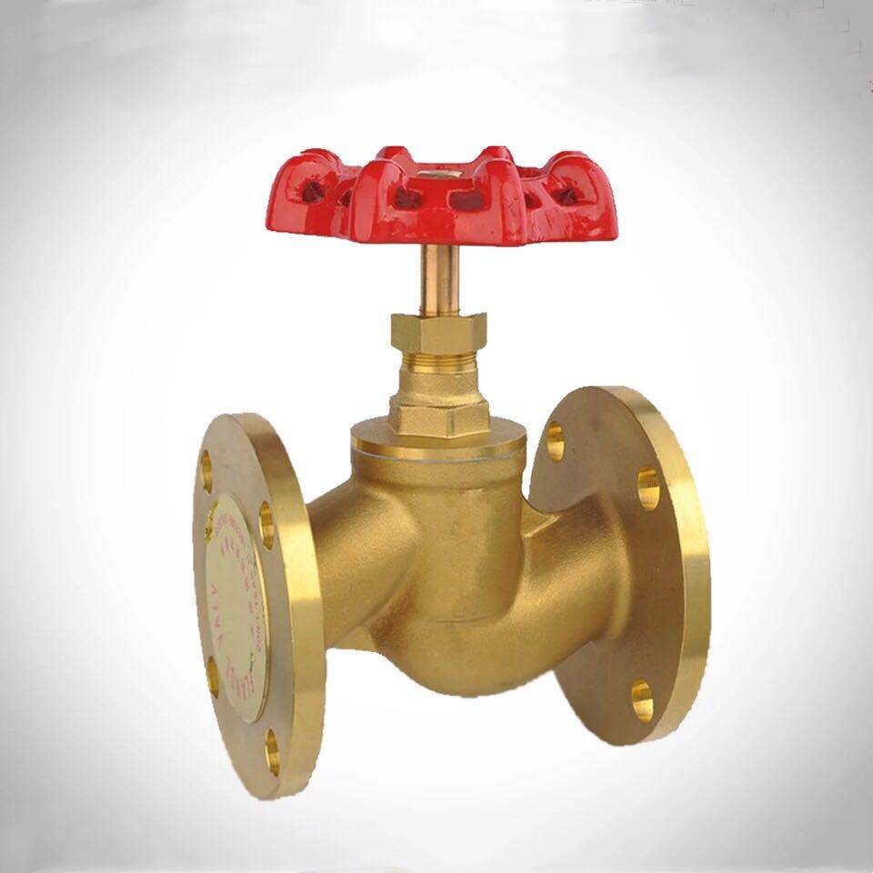 Shanghai Jinqiao Valve J41W-16T Brass Flange Stop Valve Flange Copper Stop Valve