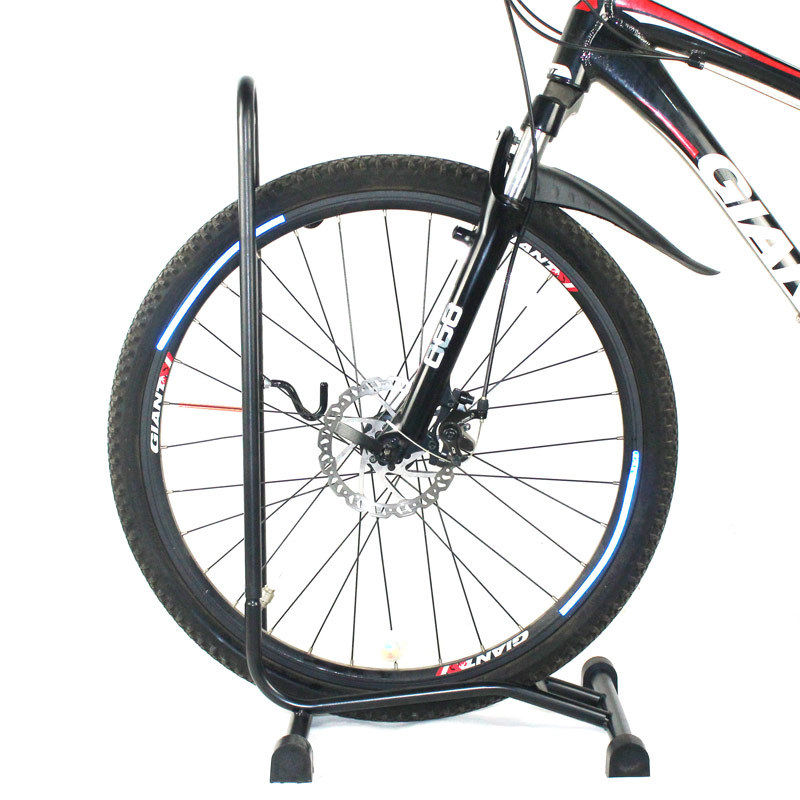 Bicycle parking rack mountain bike road bike plug-in L-shaped vertical display rack support frame bicycle repair rack